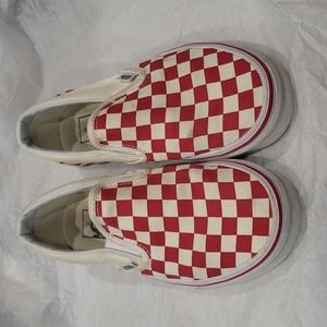 Vans Sz W6 M4.5 checkered slip-ons